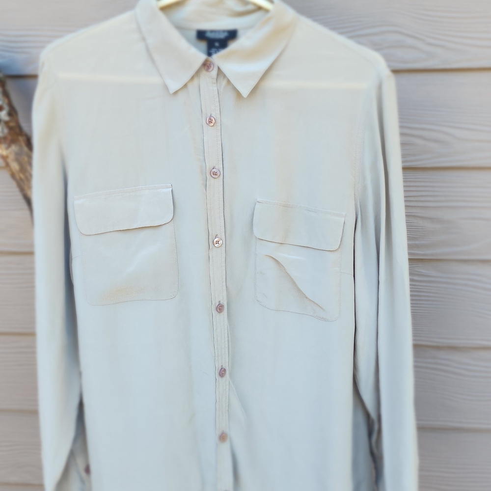 Button-Up Shirt 10%silk